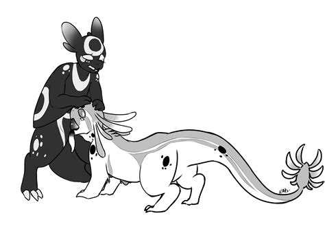 Rule 34 All Fours Anthro Duo Fan Character Fellatio Female Feral Greyscale Hi Res Male