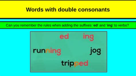 Double Consonants Teaching Resources