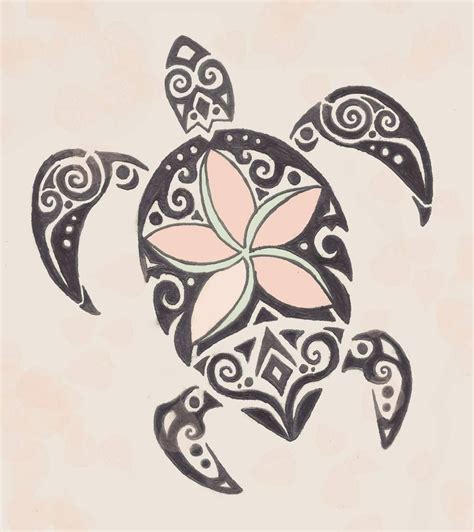 Custom Drawn Tribal Turtle Tattoo To Put On My Calf Mom Daughter