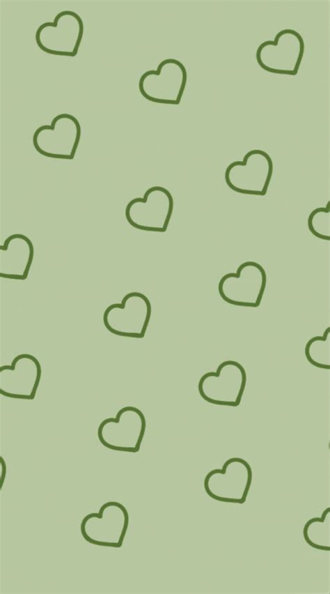 Sage Green Hearts Wallpaper Iphone Wallpaper Green Sage Green
