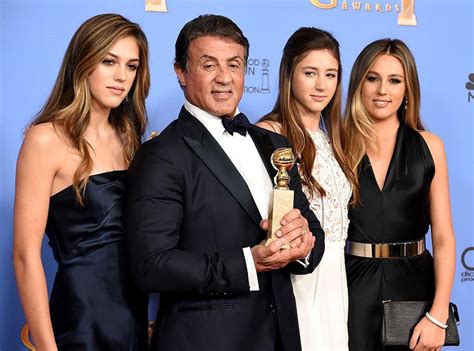 Sylvester Stallones 3 Daughters Named ‘miss Golden Globes 2017