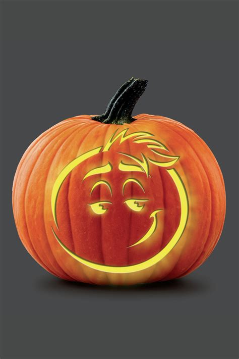 8 Emoji Pumpkin Carving And Painting Ideas Emoji Face Stencils