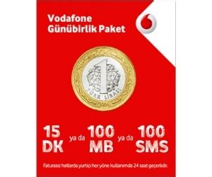 Vodafone Faturasız 1 TL Günlük Paket Cep Telefonu