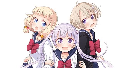 Anime Neues Spiel Nene Sakura Umiko Ahagon Bildschirmhintergrund