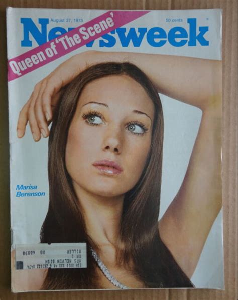 Newsweek August Marisa Berenson Model Actress Watergate Ebay