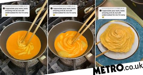 chef makes amazing rosette omelette using chopsticks metro news