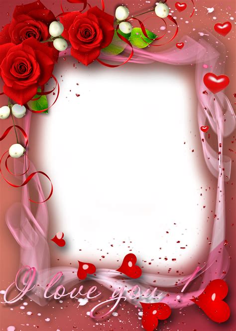 Flowerspng Romaticlovepngphotoframe Romantic Frame Love Png