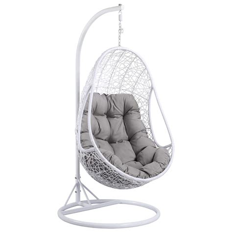 Buy Yaheetech Hanging Rattan Swing Chair Egg Shaped Chair With Armrest