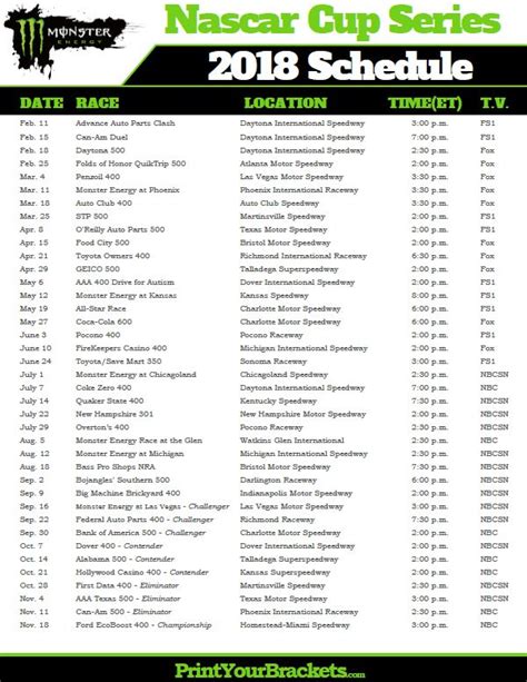 Nascar Truck Schedule 2022 Printable Customize And Print