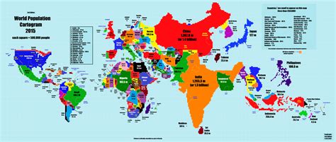 A Reddit User Created A World Map According To Population Using 1998s