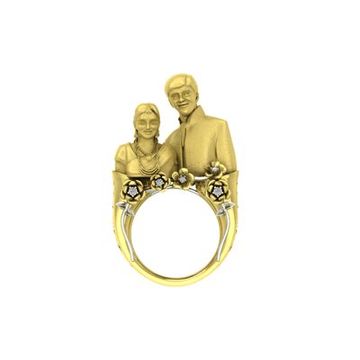 Find the perfect jewelry gift for your anniversary at brent l. Husband Wife 3d Gold Ring | AuGrav.com - Perfect ...