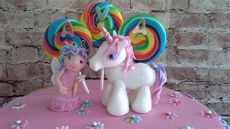 Lollypops Fairy And Unicorn Cake Decorated Cake By Cakesdecor