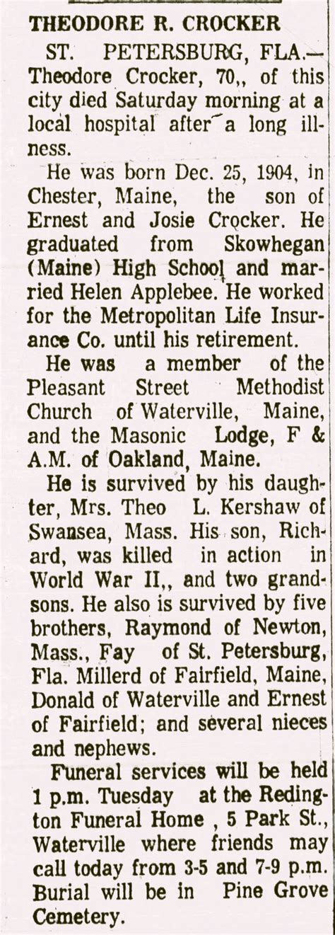 Theodore R. Crocker (1904-1974) - Find a Grave Memorial