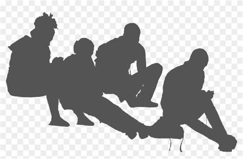 Students Sitting Group People Sitting Png Transparent Png