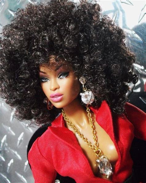 Pin By Zandra Michelle Williams On Amazing African American Dolls Black Barbie Natural Hair
