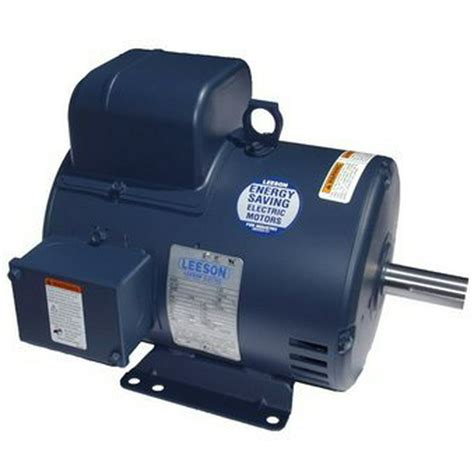 Leeson Reversible Electric Motor 5 Hp 1740 Rpm 230v Single Phase