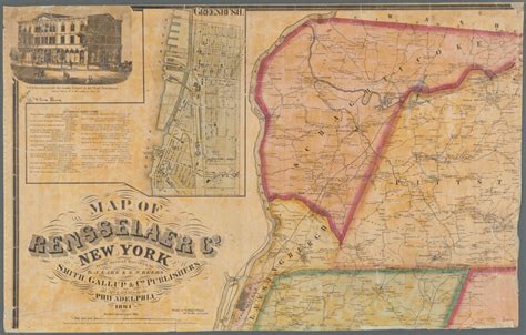 Map Of Rensselaer Co New York Nypl Digital Collections