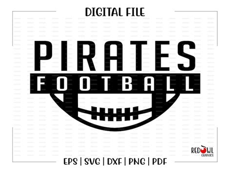 Football Svg Pirate Football Svg Pirate Pirates Football Etsy