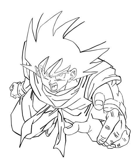 Goku from dragon ball coloring pages it is not education only, but the fun also. Goku coloring pages to download and print for free
