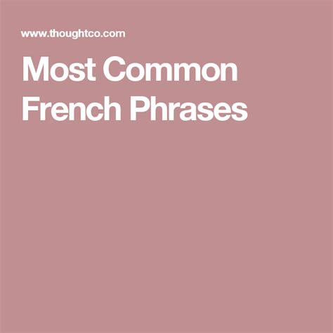 Keep the Conversation Going in French With These Phrases | Common ...
