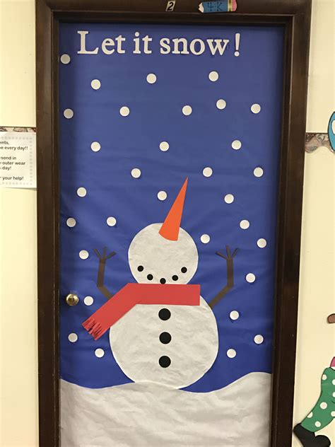 winter classroom door elf on the shelf winter classro