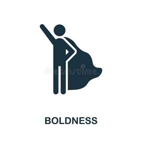 Boldness Icon Monochrome Simple Element From Core Value Collection