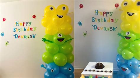 How To Make Balloon Monster Column For Birthday Decorations Easy