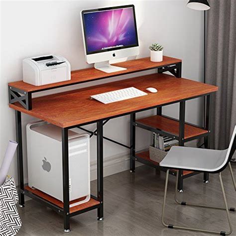 ( 1.3 ) stars out of 5 stars 3 ratings , based on 3 reviews Tribesigns Computer Desk With Storage Shelves, 55" Large Modern Office Desk Computer Table ...