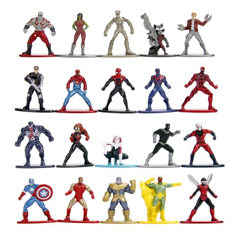 Buy Jada Toys Marvel Nano Metalfigs 20 Pack Wave 1 Die Cast Figures 1