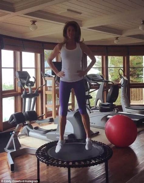 Cindy Crawford Flaunts Her Toned And Enviable Figure In Tight Athletic