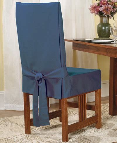 Chair covers,chair covers and linens,chair slipcovers,dining chair cushions,dining chair seat covers,dining room chairs,dining room decor,dining room ideas,dining table. Sure Fit Short Dining Room Chair Slipcover - Slipcovers ...