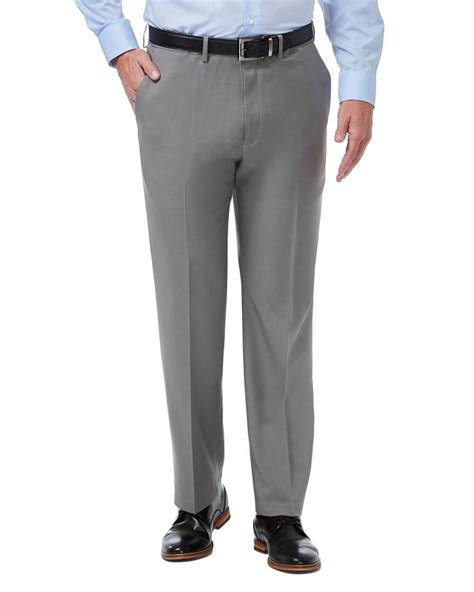 Haggar Premium Comfort Classic Fit Stretch Flat Front Dress Pants