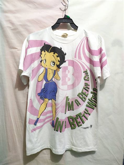 Betty Boop T Shirts 90s Style Wild Oats All Print Etsy
