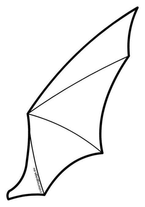 Bat Wing Pattern Coloring Page
