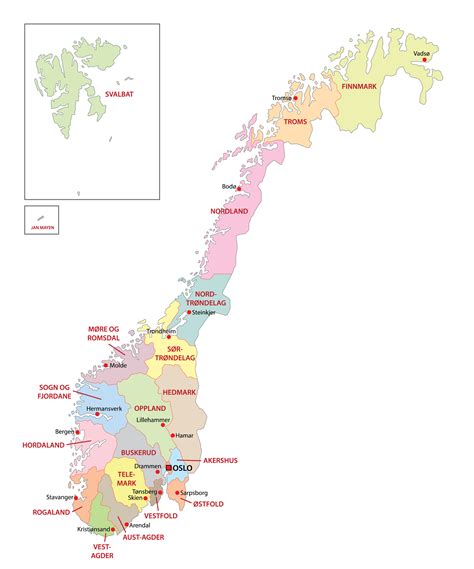 Norway Regions Map