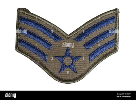 Us Air Force Sergeant Rank Patch Stock Photo Alamy
