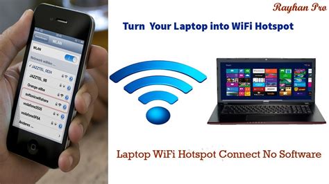 How To Connect Wifi Hotspot Laptop To Your Andriod Youtube