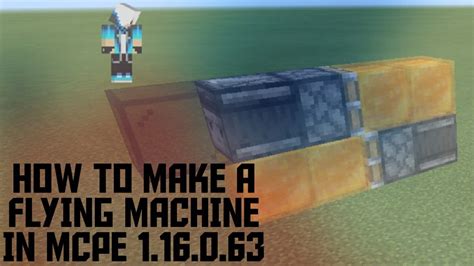 How To Make A Flying Machine In Mcpe 116063 Working Youtube
