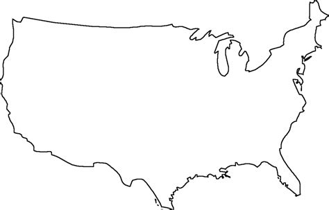 map of united states without state names printable printable maps