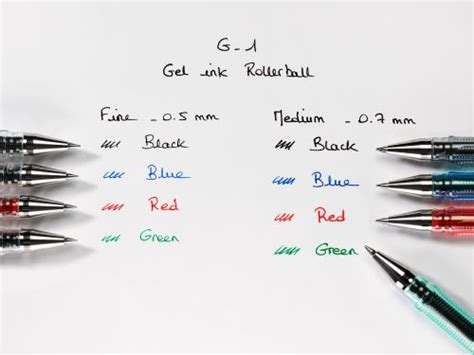 Pilot G107 Gel Ink Pen Medium 07mm Tip 039mm Line Blue Ref