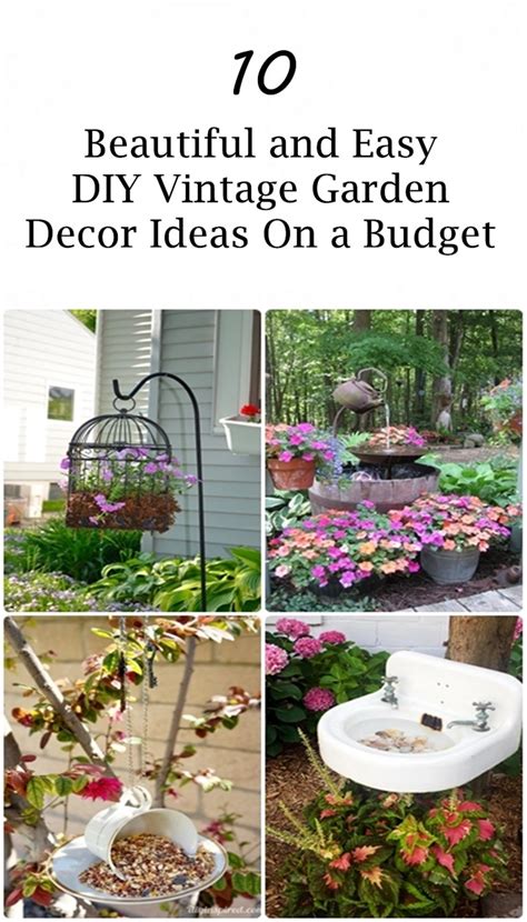10 Beautiful And Easy Diy Vintage Garden Decor Ideas On A