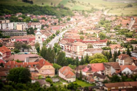Aerial View Of Small Town At Countryside Free Image Download