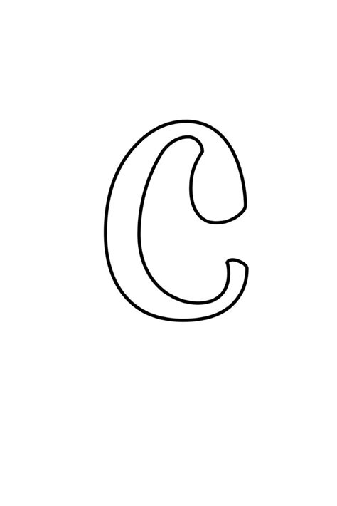 Printable Letter C Outline Print Bubble Letter C Alphabet Letters To Print Bubble Letters