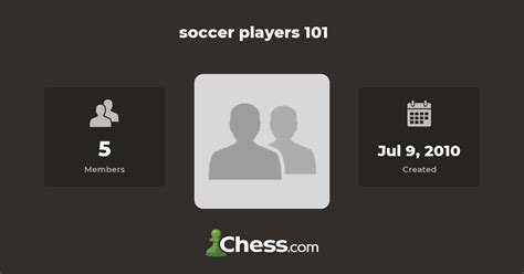 Soccer Players 101 Chess Club