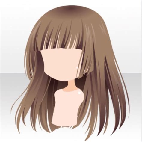 This tutorial will show you how to draw male and female anime hair. (Hairstyle) Leviathan Long Hair ver.A brown.jpg | Chibi ...