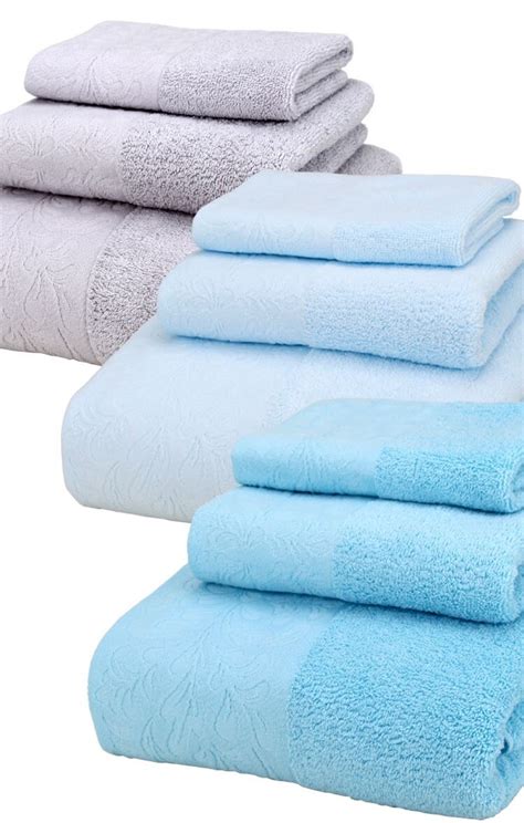 3pcslot Luxury Towel Set 100 Cotton Handkerchiefface Clothbath