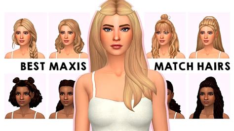 My Maxis Match Hair Collection Sims 4 Custom Content Showcase And Links