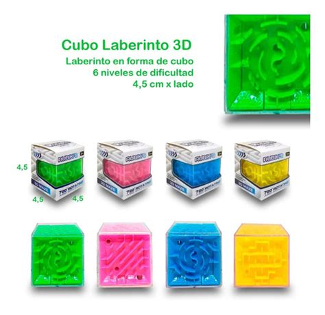 Set X 18 Cubos Laberinto Mágico De 6 Lados 3d Juego Ingenio En Venta En