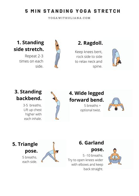 5 Min Standing Yoga Stretch Yoga Everyday Morning Yoga Routine