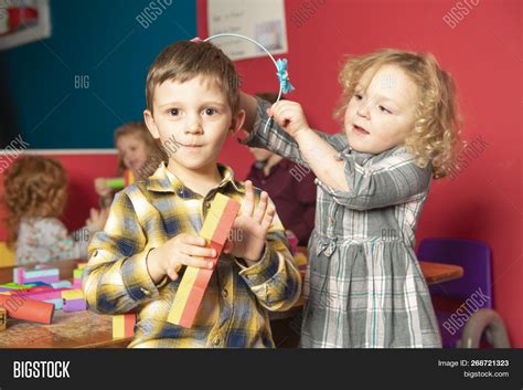 Preschoolers Group Image And Photo Free Trial Bigstock